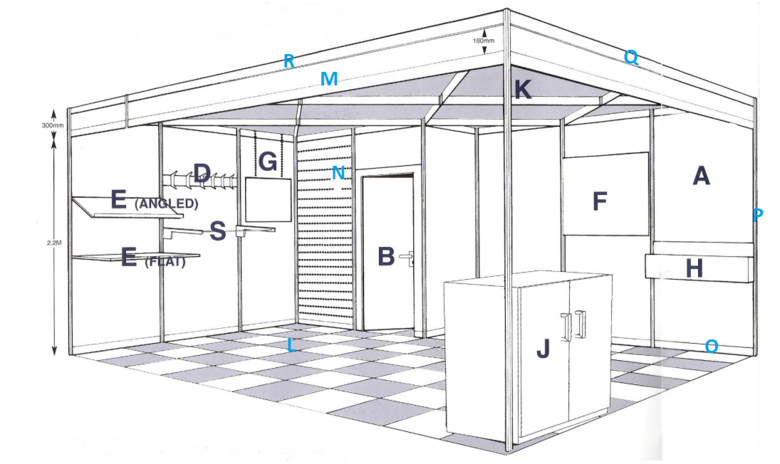 Схема выставочного стенда